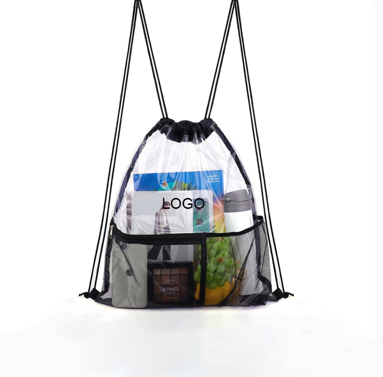 Waterproof Transparent Drawstring Bag