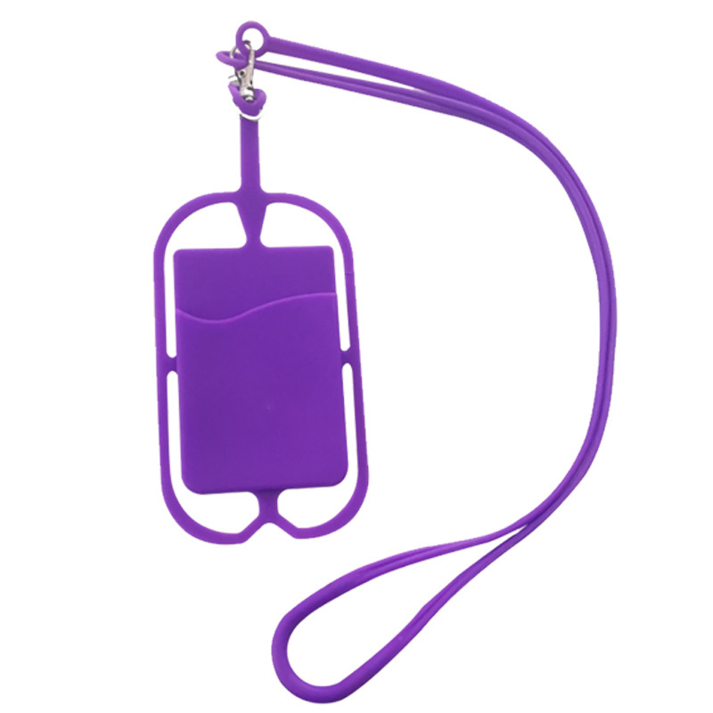 Silicone Lanyard Card Holder