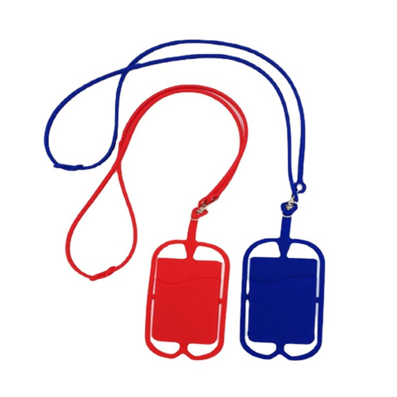 Silicone Lanyard Card Holder