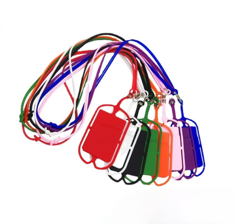 Silicone Lanyard Card Holder