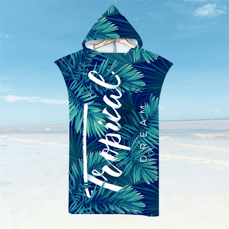 Hooded Microfiber Beach Robe