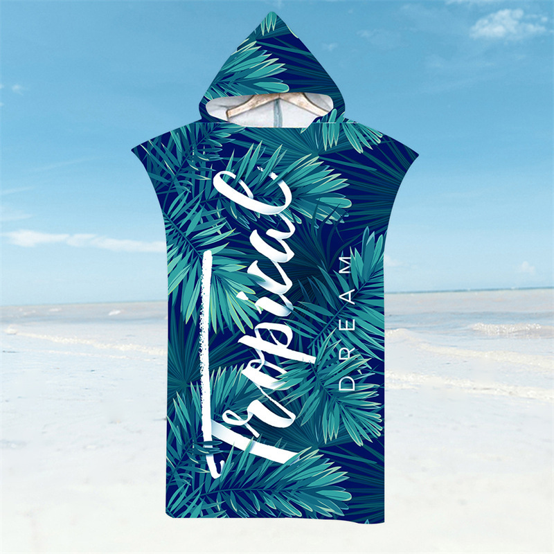 Hooded Microfiber Beach Robe