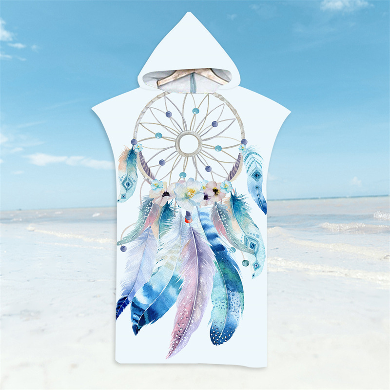 Hooded Microfiber Beach Robe