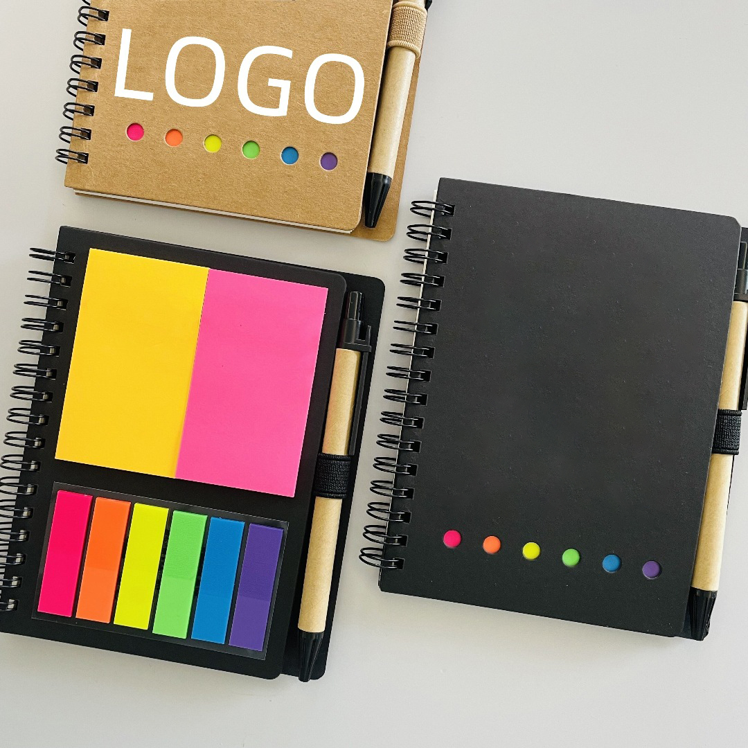 A6 Spiral Notebook with Sticky Note