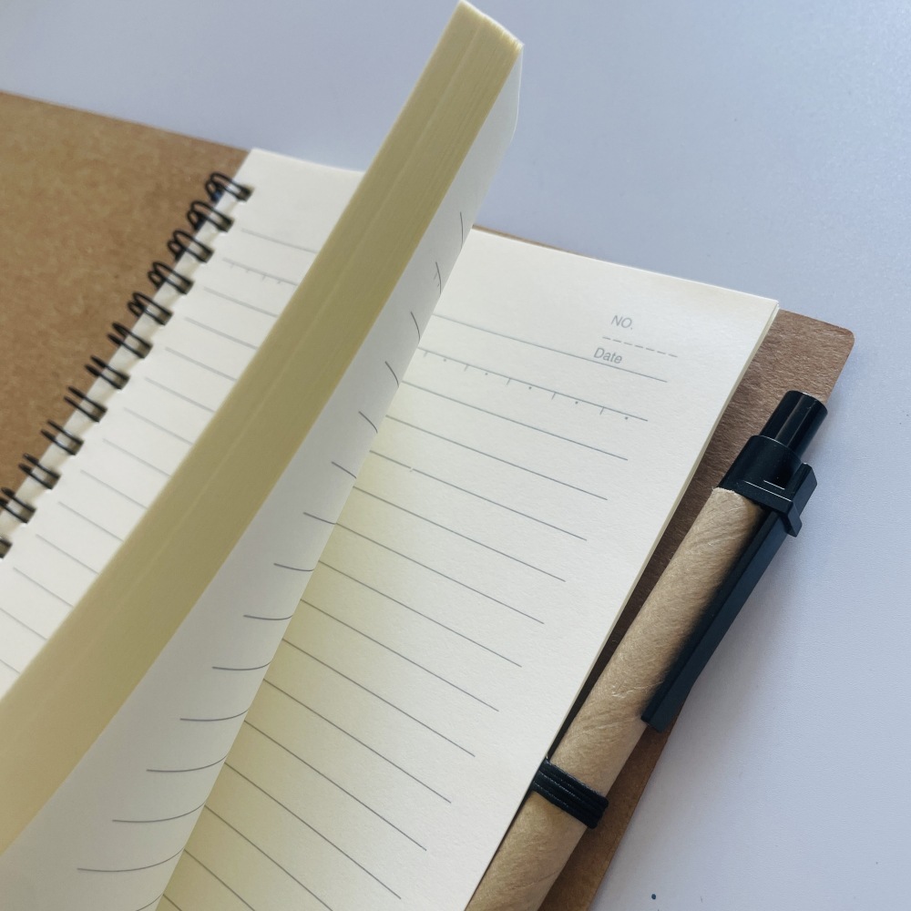 Spiral-Bound Notebook with Pen