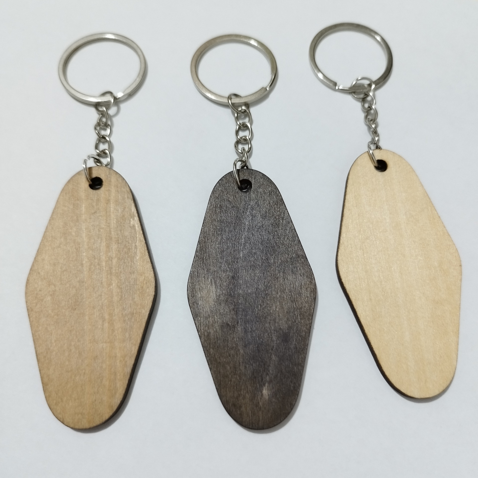 Diamond Wooden Keychain