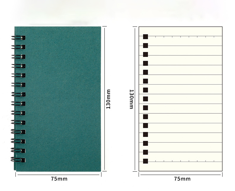 5.12'' X 2.95'' Spiral Notebook