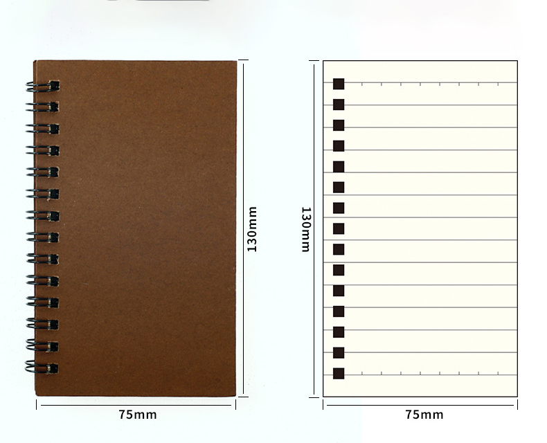 5.12'' X 2.95'' Spiral Notebook