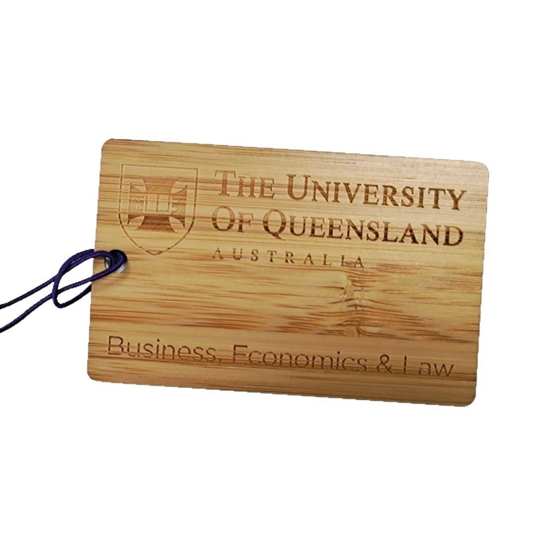 Bamboo Wood Luggage Tag