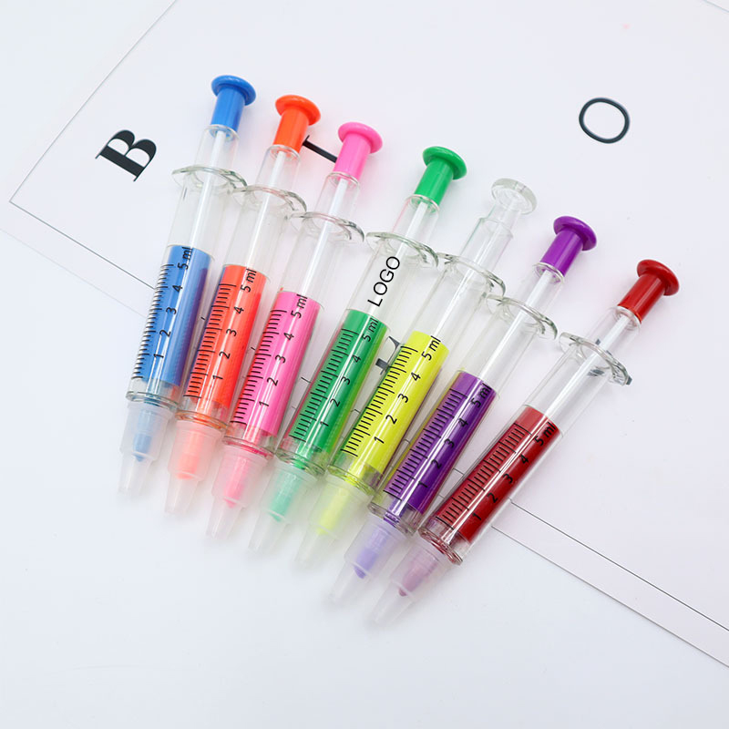 Dual Tip Highlighter Ballpoint Pen