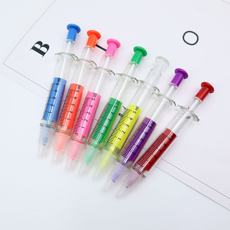 Dual Tip Highlighter Ballpoint Pen