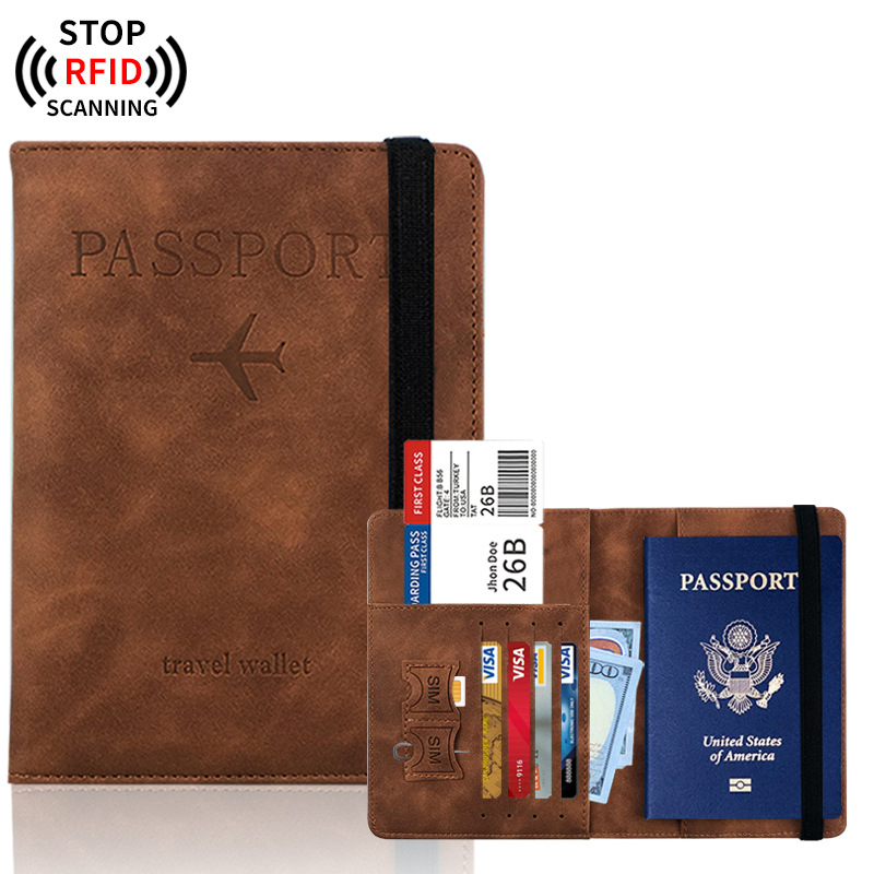 Leather RFID Passport Wallet