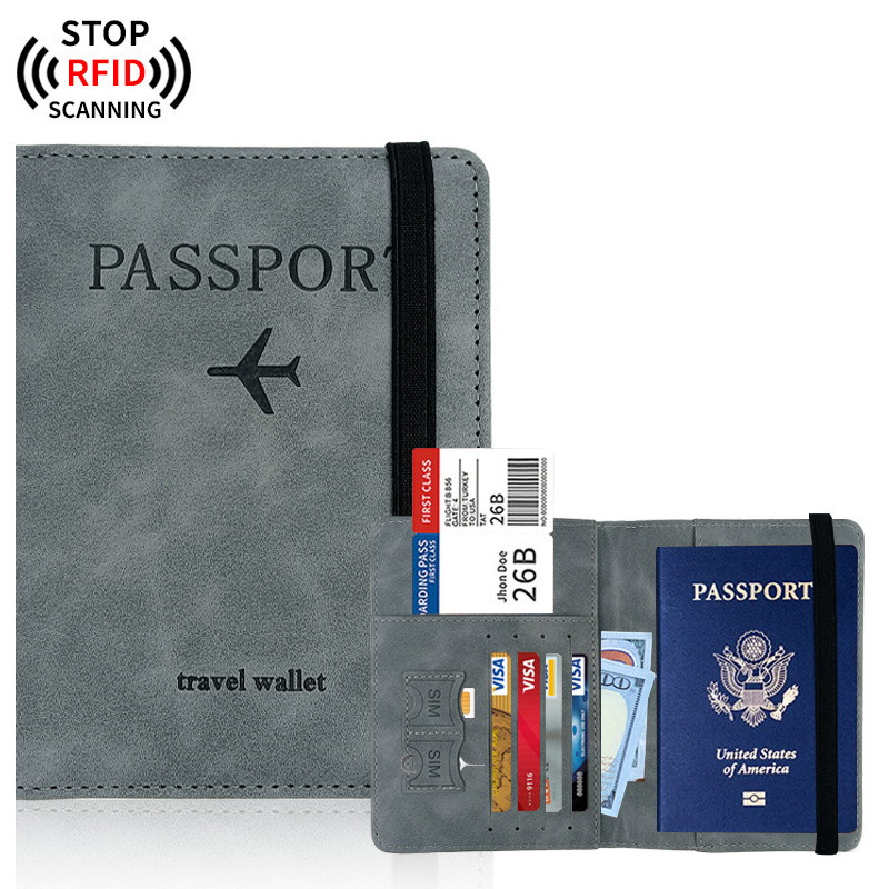 Leather RFID Passport Wallet
