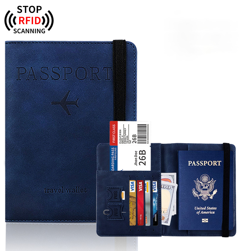 Leather RFID Passport Wallet