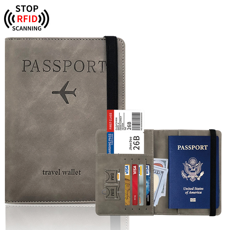 Leather RFID Passport Wallet