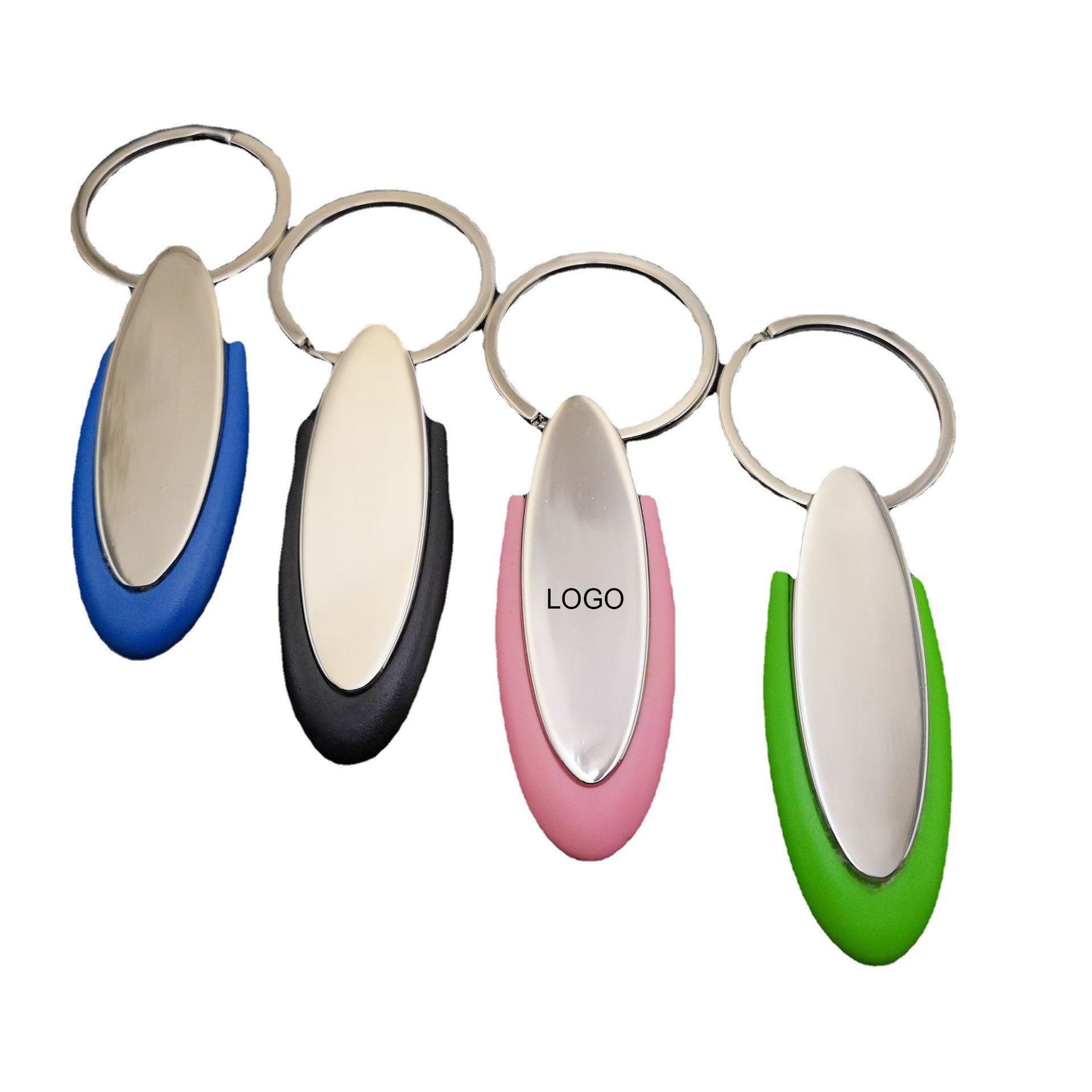 Silicone Metal Keychain