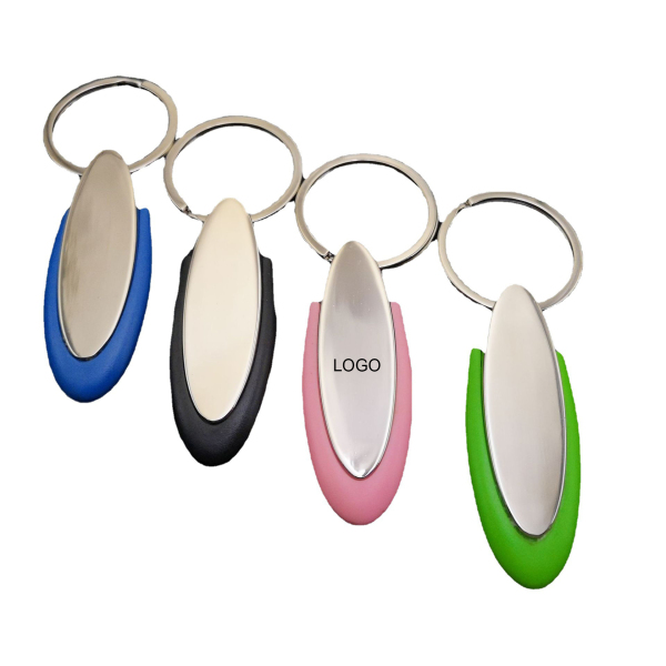 Silicone Metal Keychain