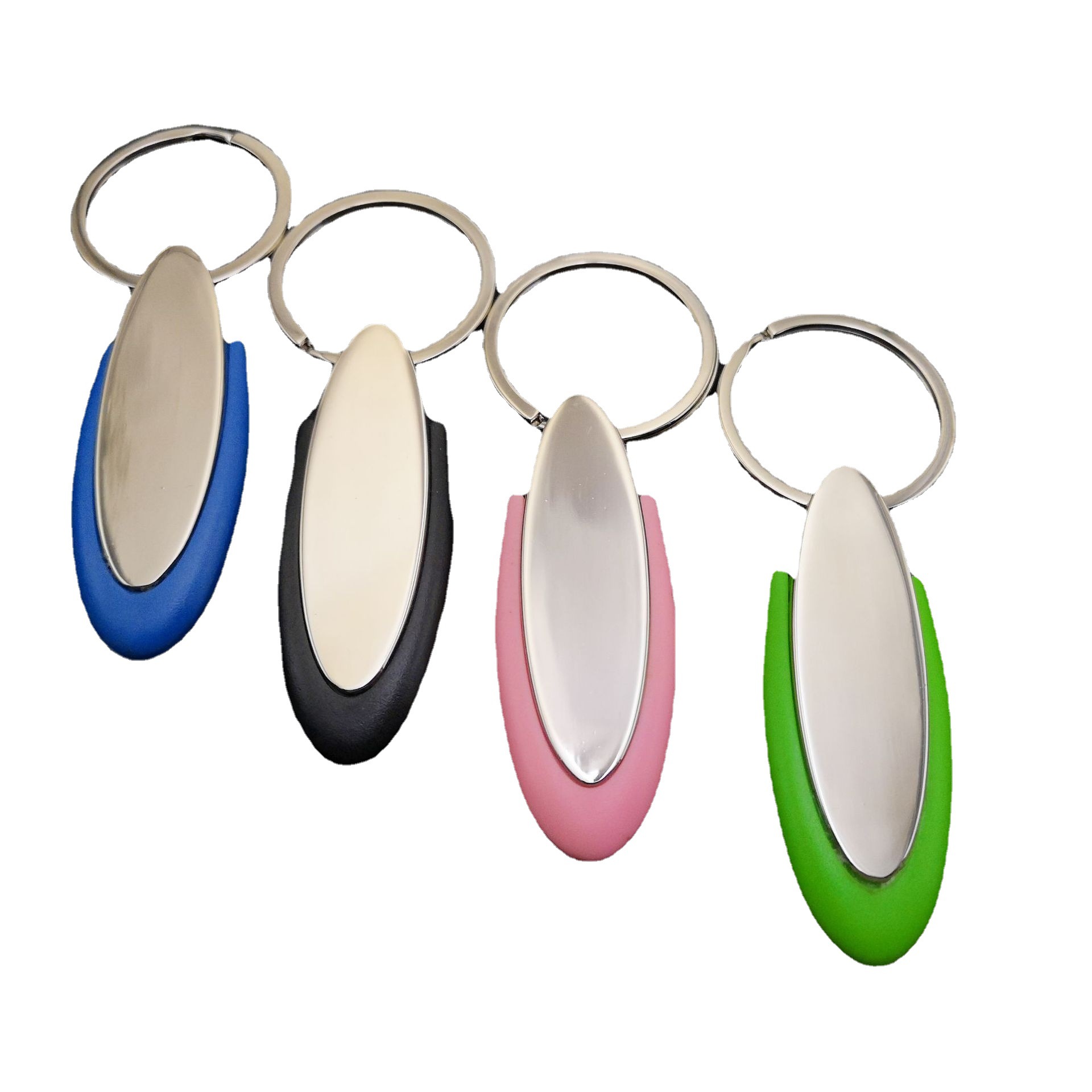 Silicone Metal Keychain