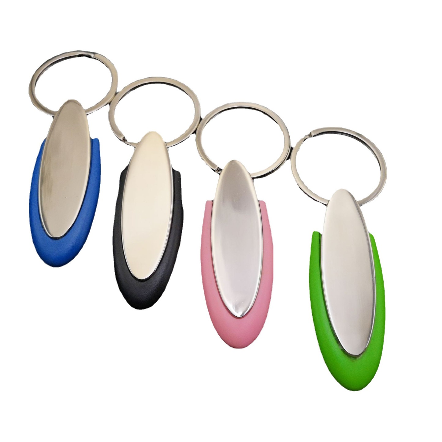 Silicone Metal Keychain