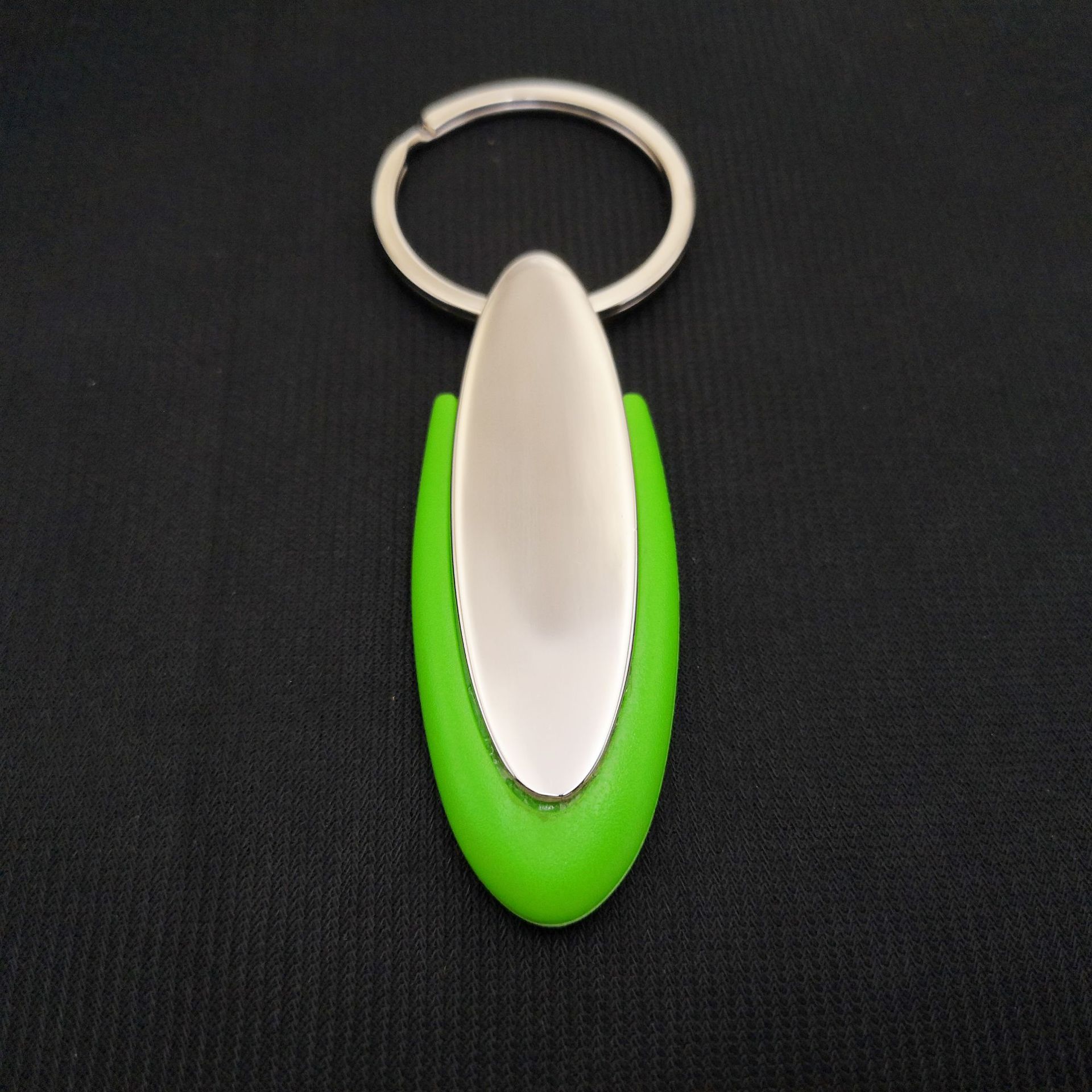 Silicone Metal Keychain