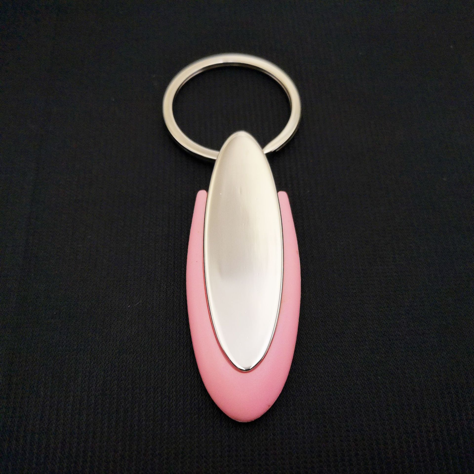 Silicone Metal Keychain