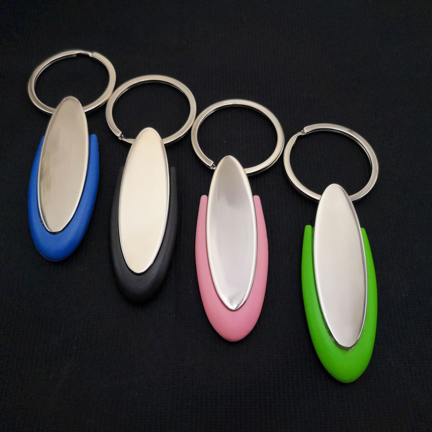 Silicone Metal Keychain