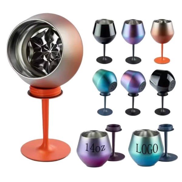 14oz Stainless Steel Detachable Goblet