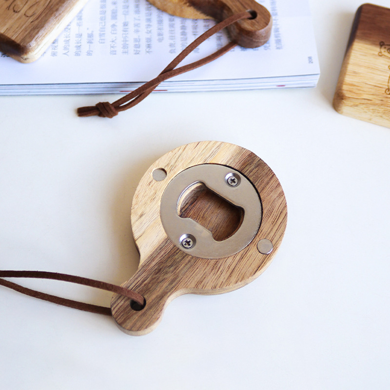 Wooden Magnetic Bottle Opener