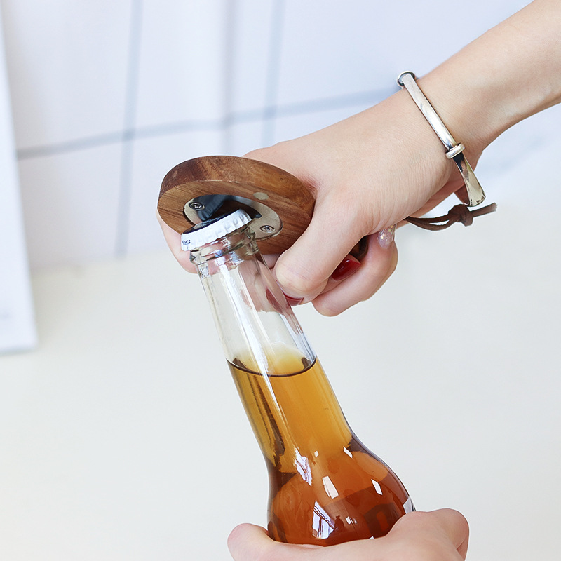 Wooden Magnetic Bottle Opener