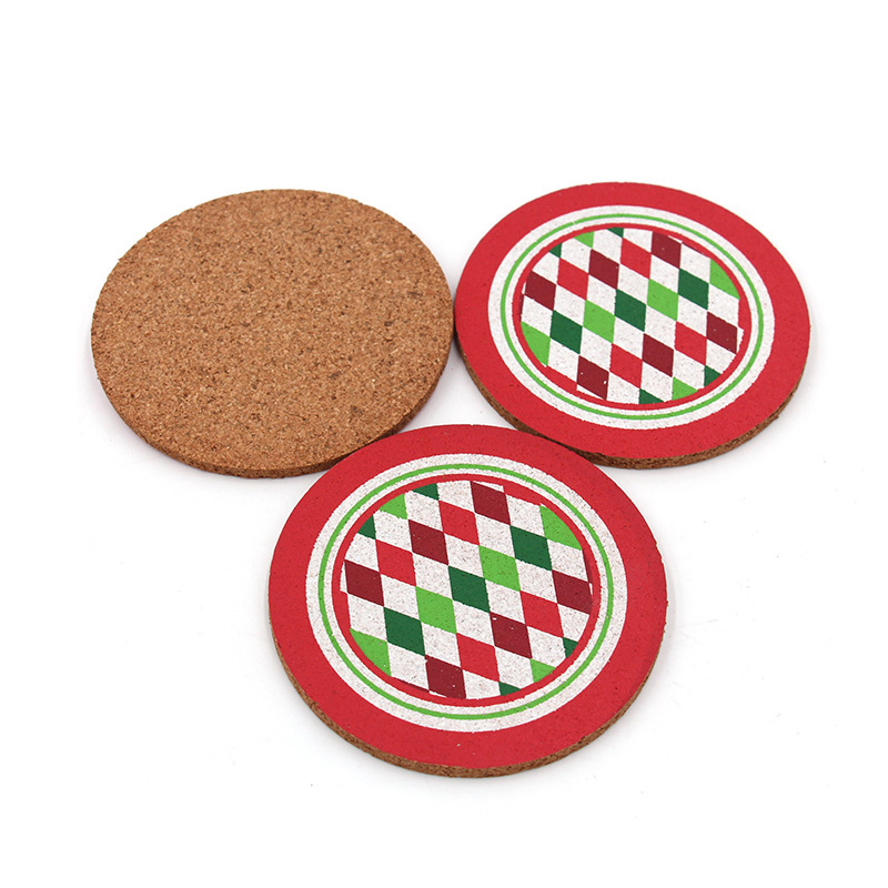 4" Round Cork Coaster