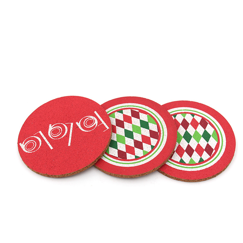 4" Round Cork Coaster