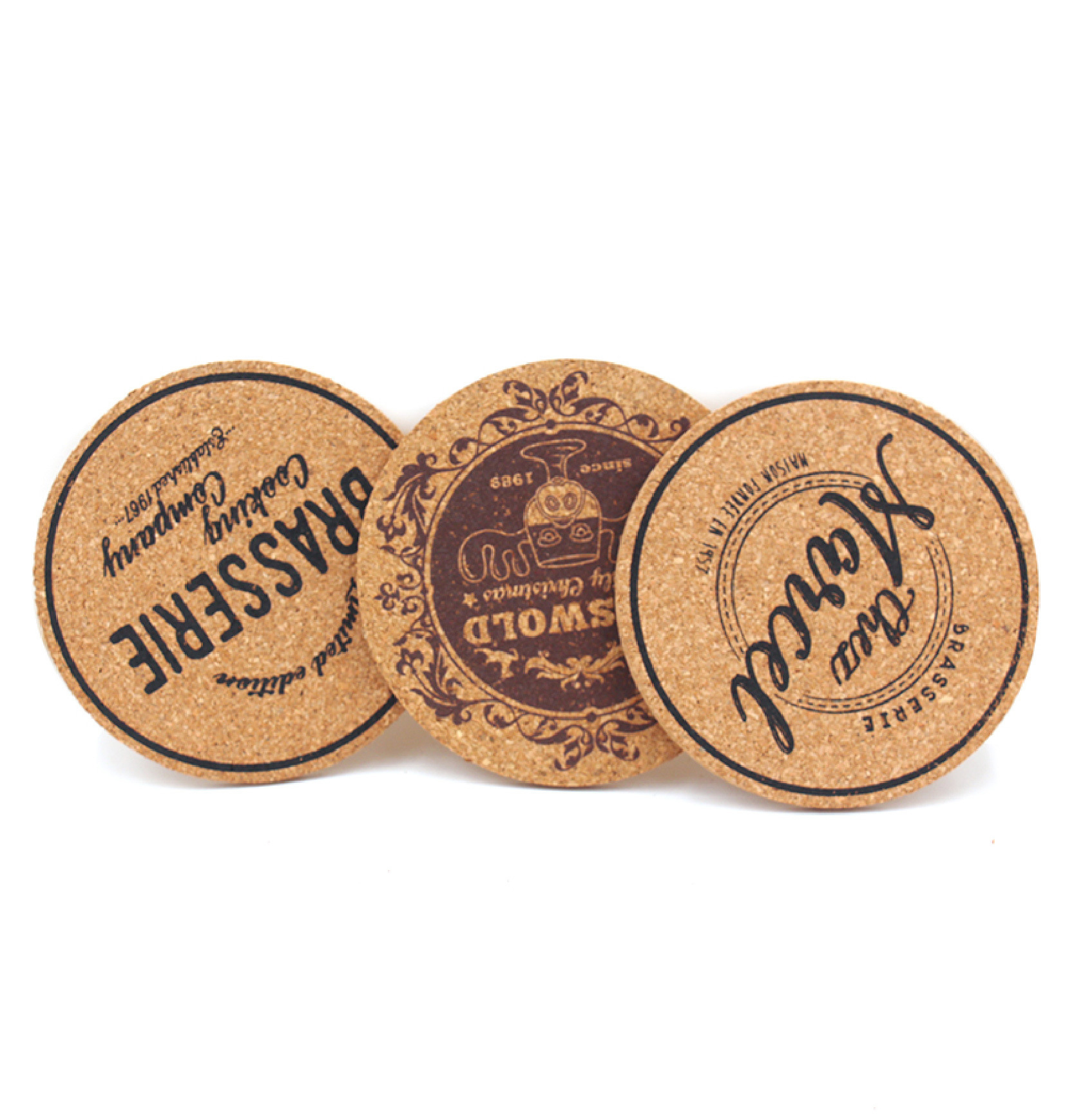 4" Round Cork Coaster