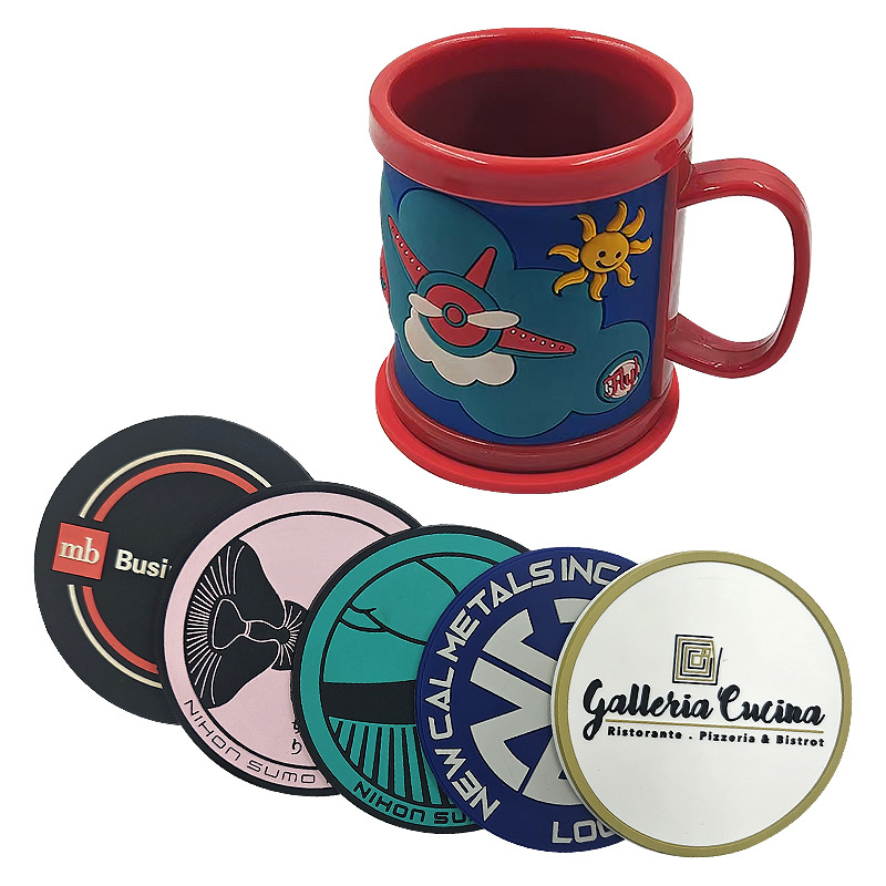 4'' Round PVC Coasters