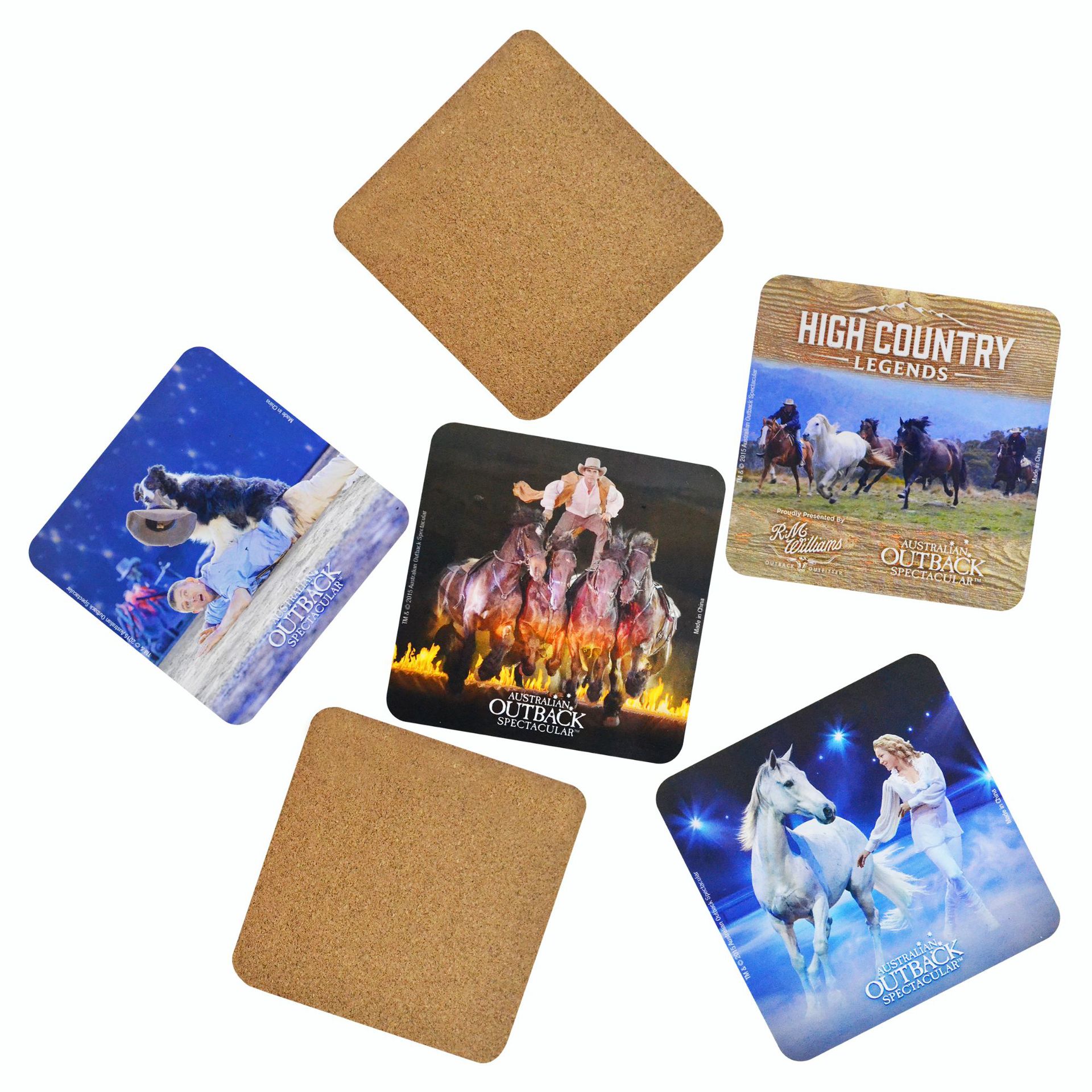 4'' Square Cork Coasters