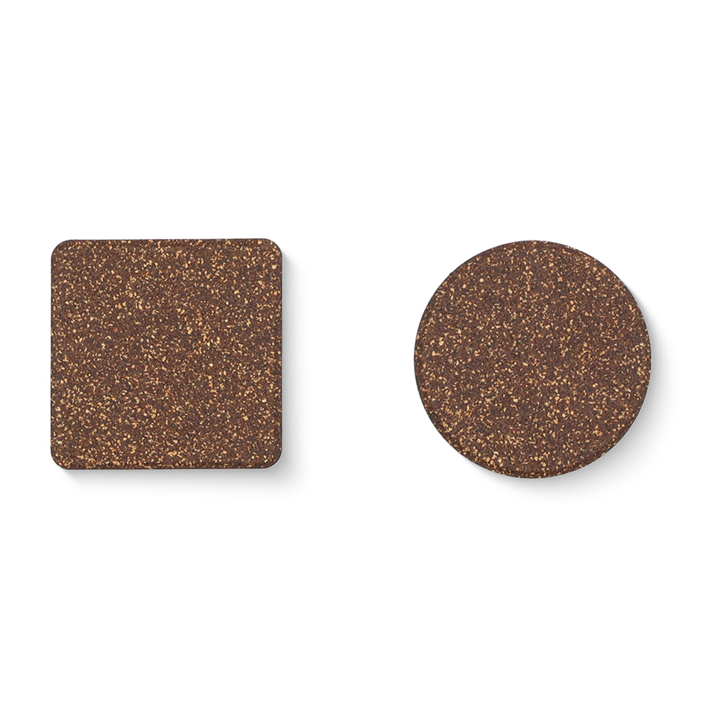 Tea Residue Cork Coasters