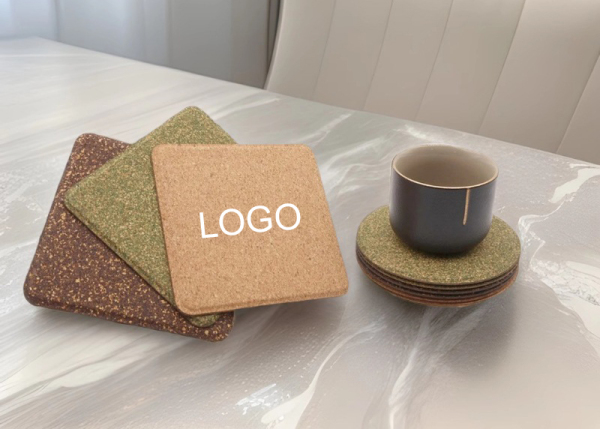 Tea Residue Cork Coasters