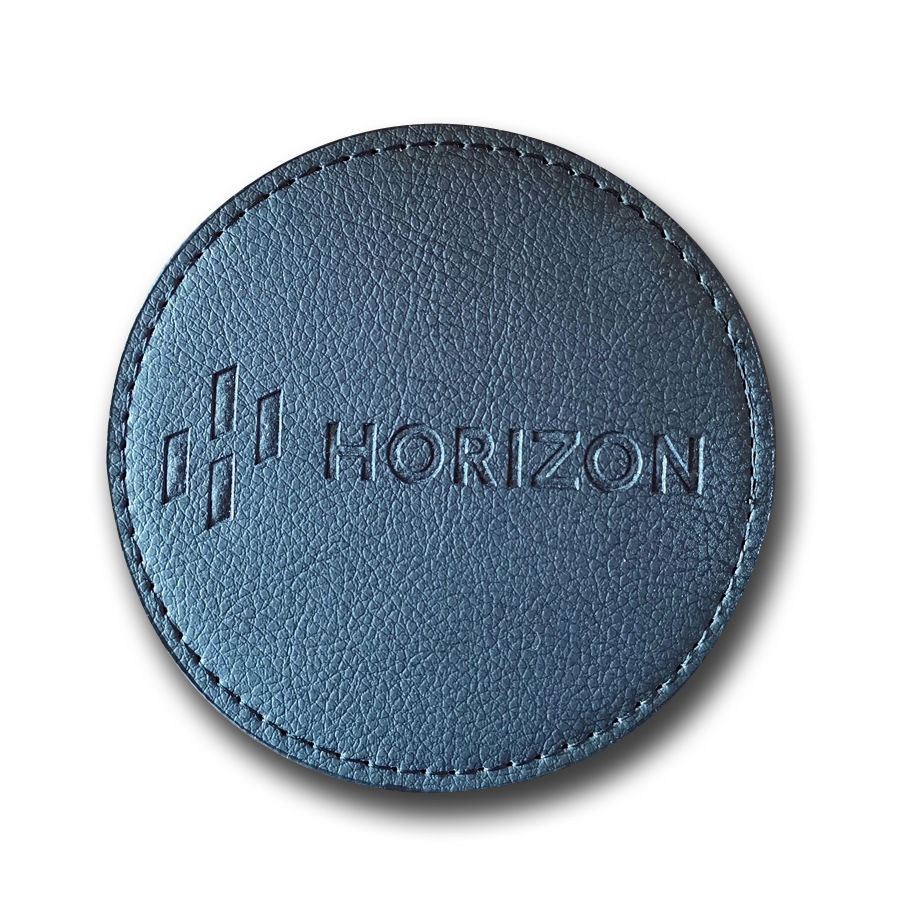 4'' Round PU Leather Coasters