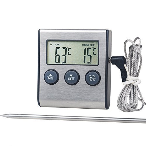 Digital Smart Food Thermometer Timer