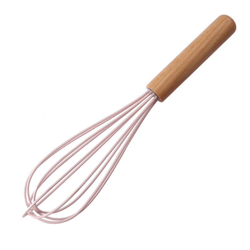 Wooden Handle Silicone Whisk