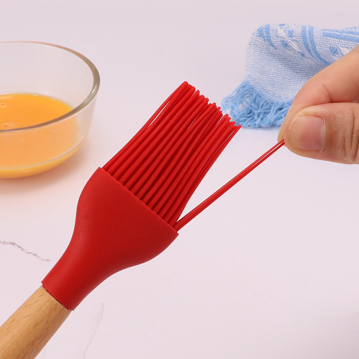 Wooden Handle Silicone Basting Brush