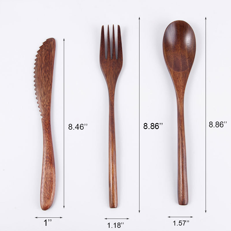 Nanmu Wood Cutlery Set