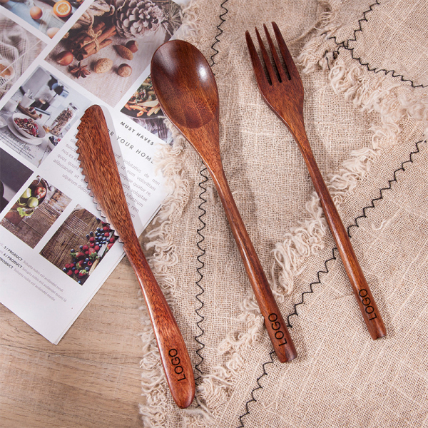 Nanmu Wood Cutlery Set