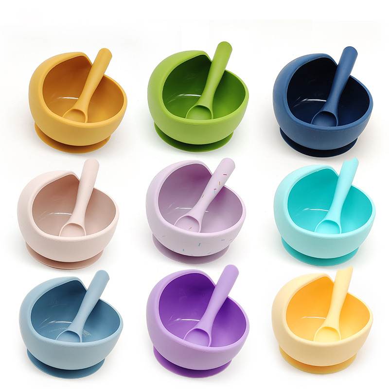 Silicone Baby Food Bowl w/Spoon