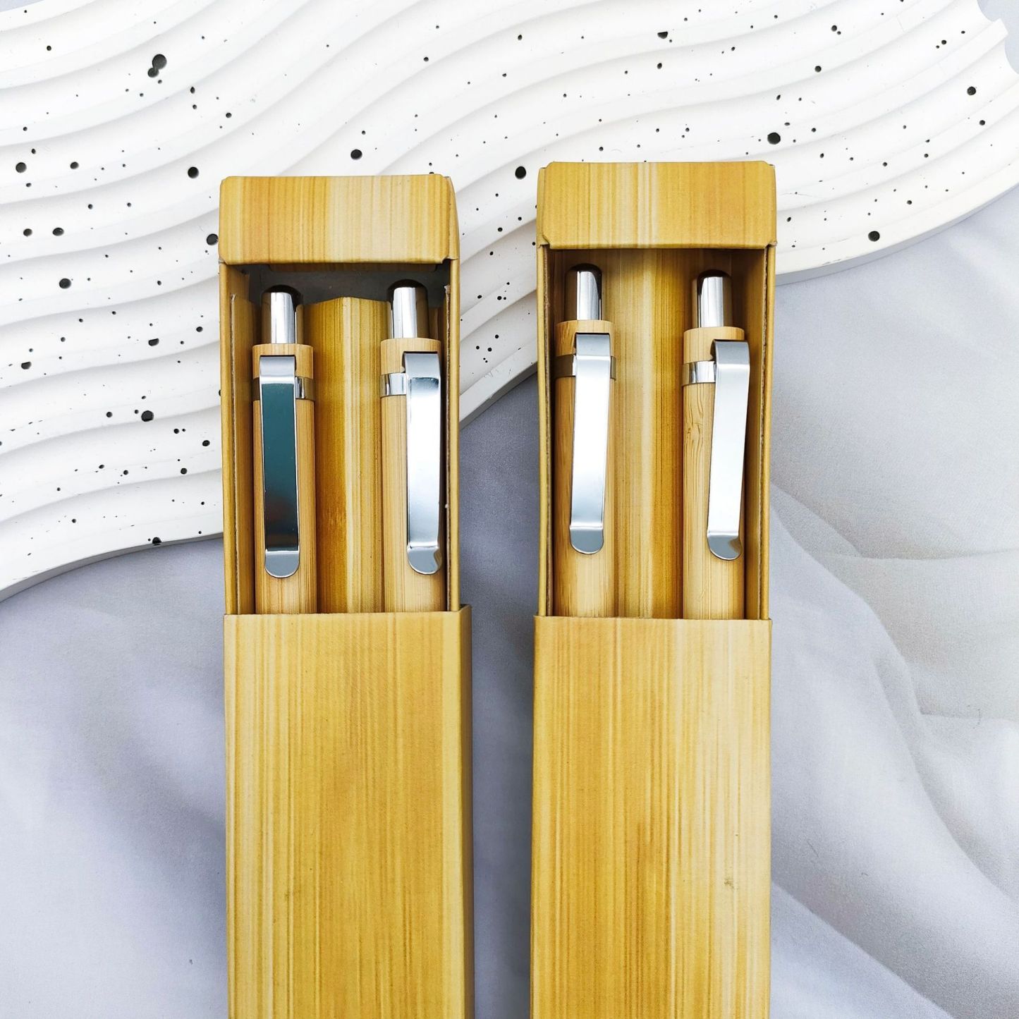 Bamboo Pen Case w/2 Bamboo Pens