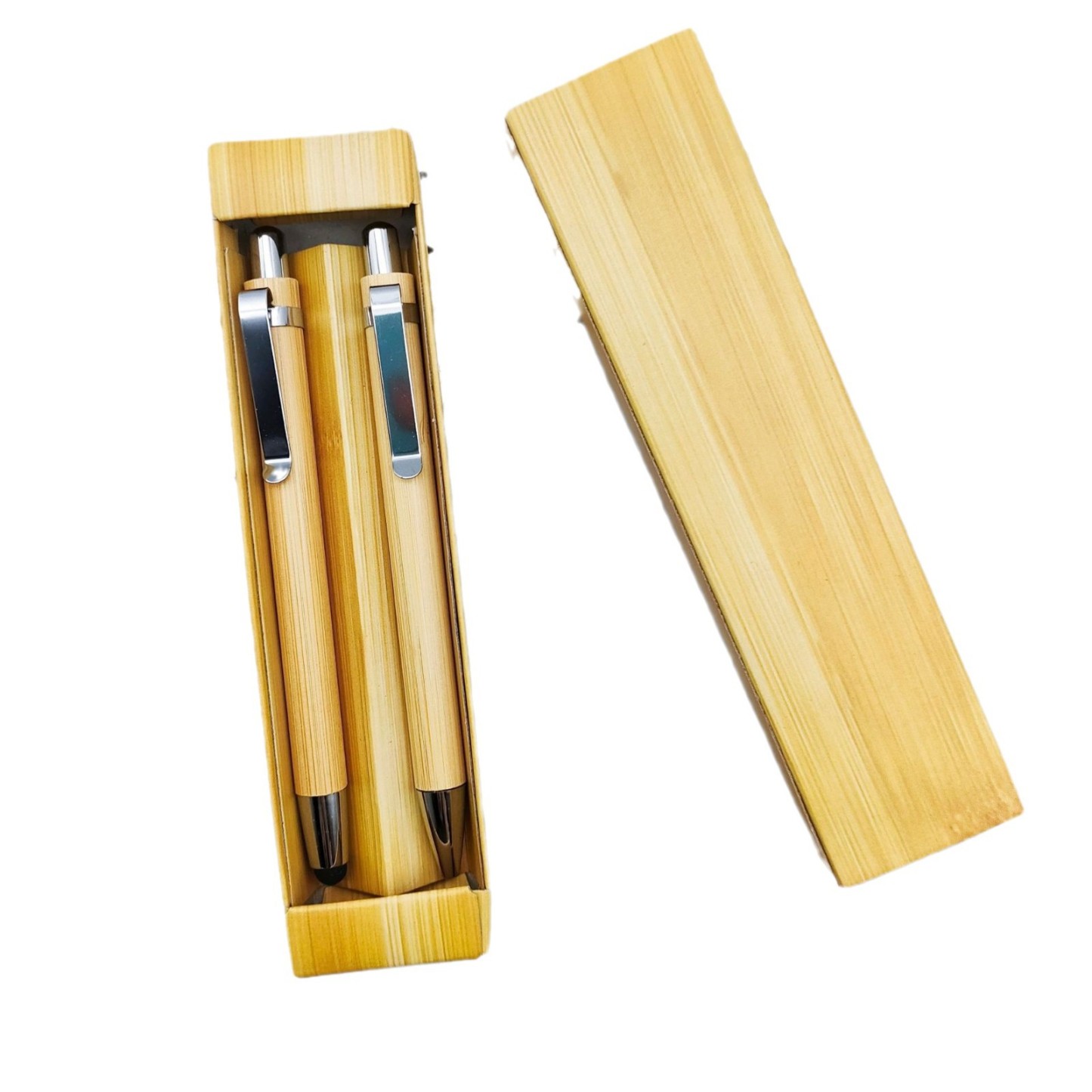 Bamboo Pen Case w/2 Bamboo Pens