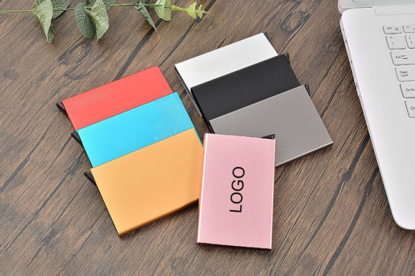 Aluminum Auto Pop-up Business Card Holder