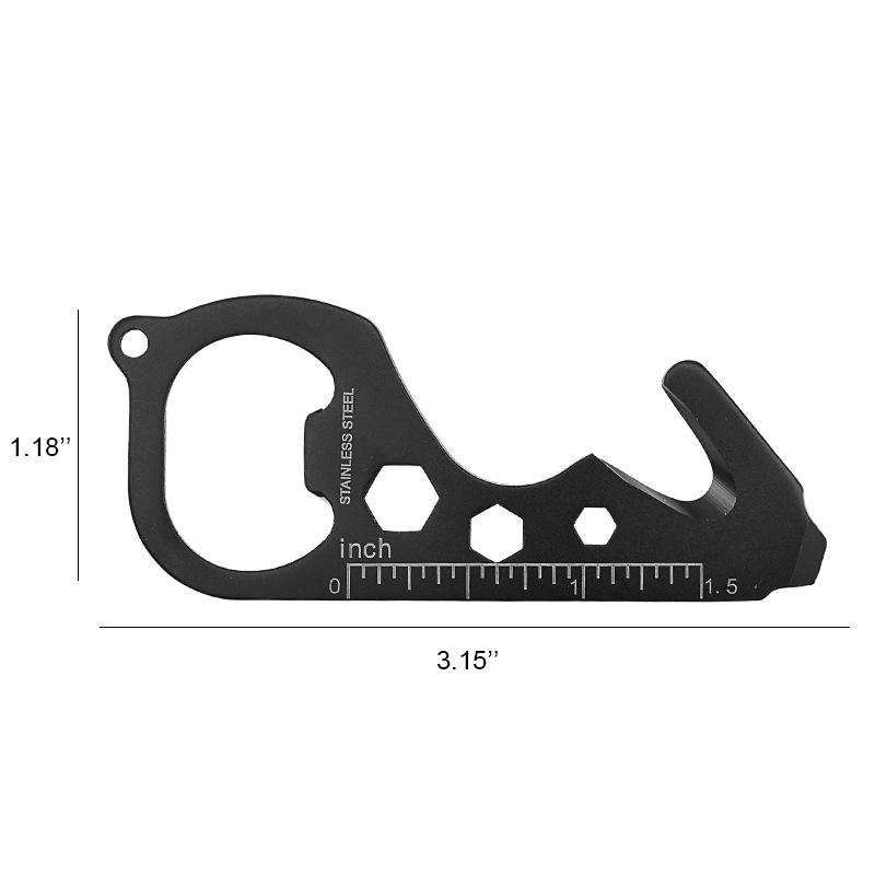 Key-Shaped Multifunctional Tool Card
