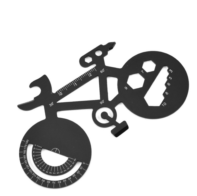 Bicycle-Shaped Multifunctional Tool Card