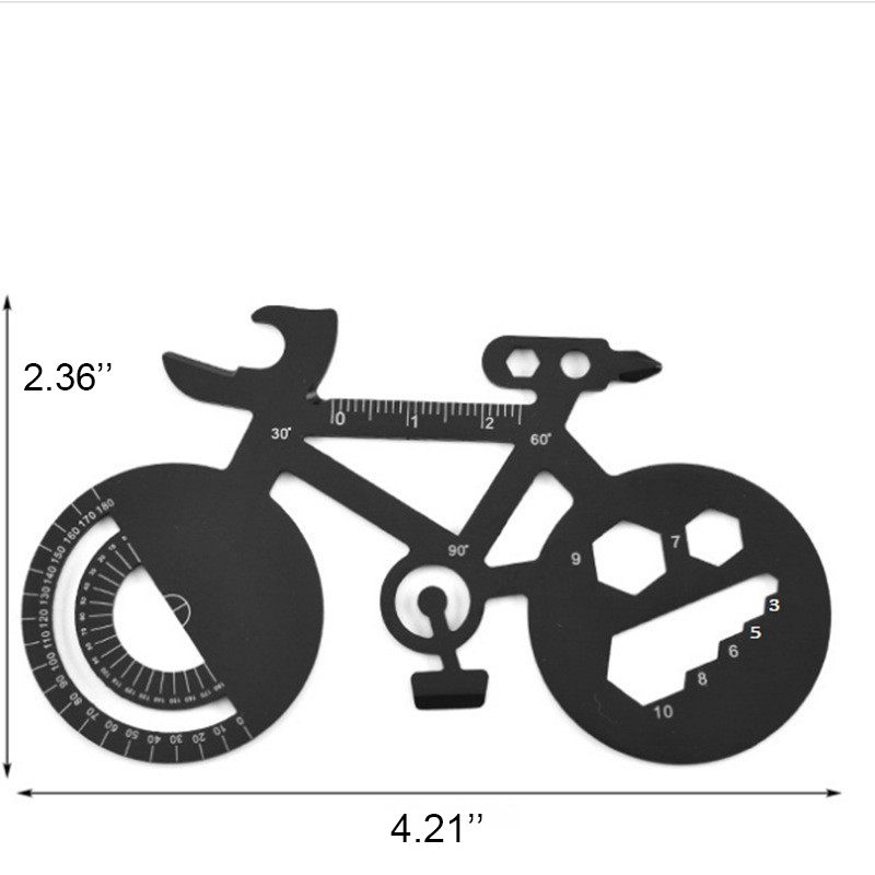 Bicycle-Shaped Multifunctional Tool Card