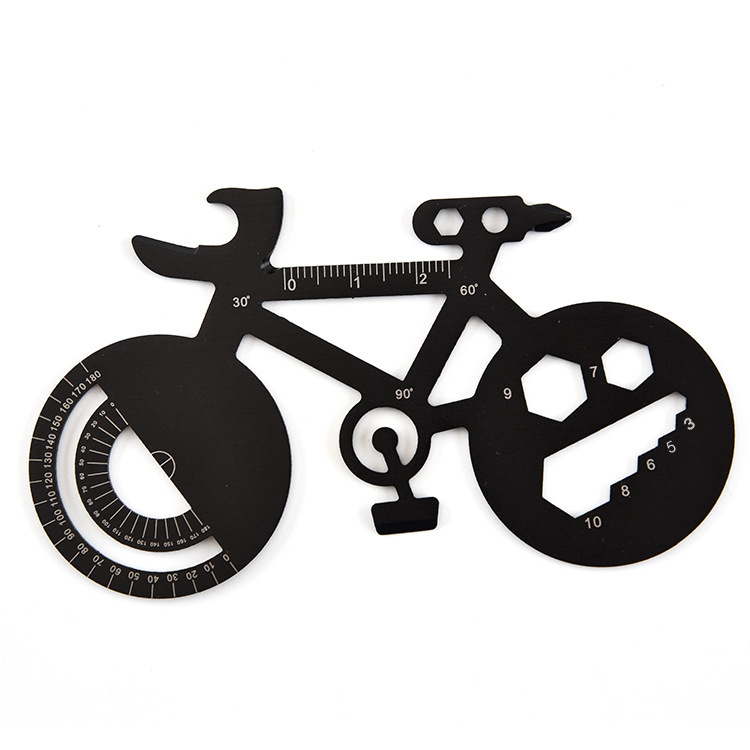 Bicycle-Shaped Multifunctional Tool Card